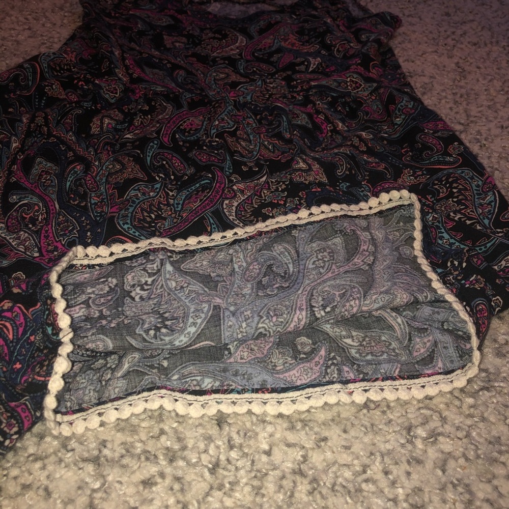Hollister Purple Paisley Romper💜 - Picture 5 of 6